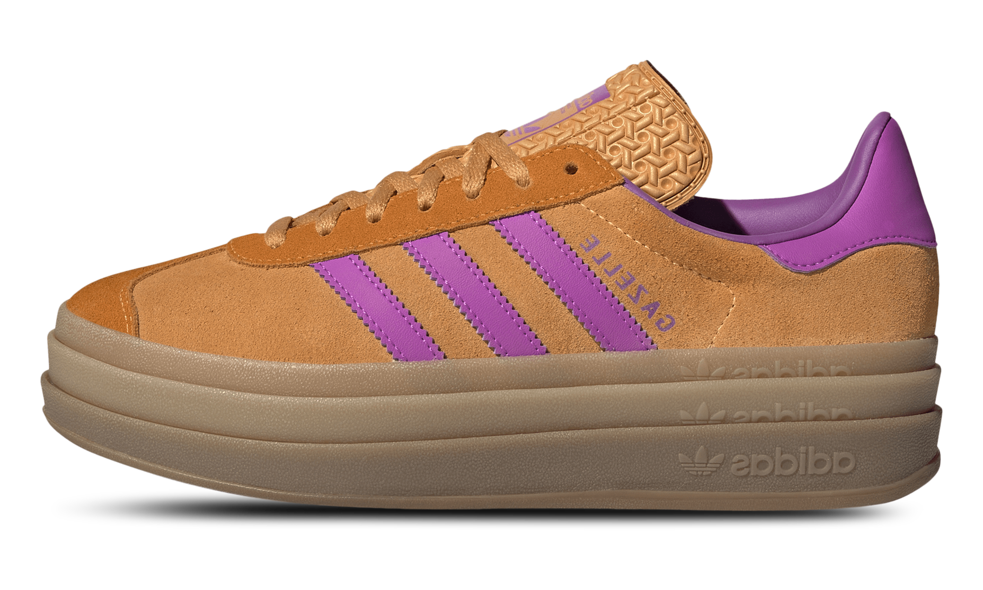 Adidas Gazelle Bold WMNS Flash Orange Purple Burst Crew Orange JS3895