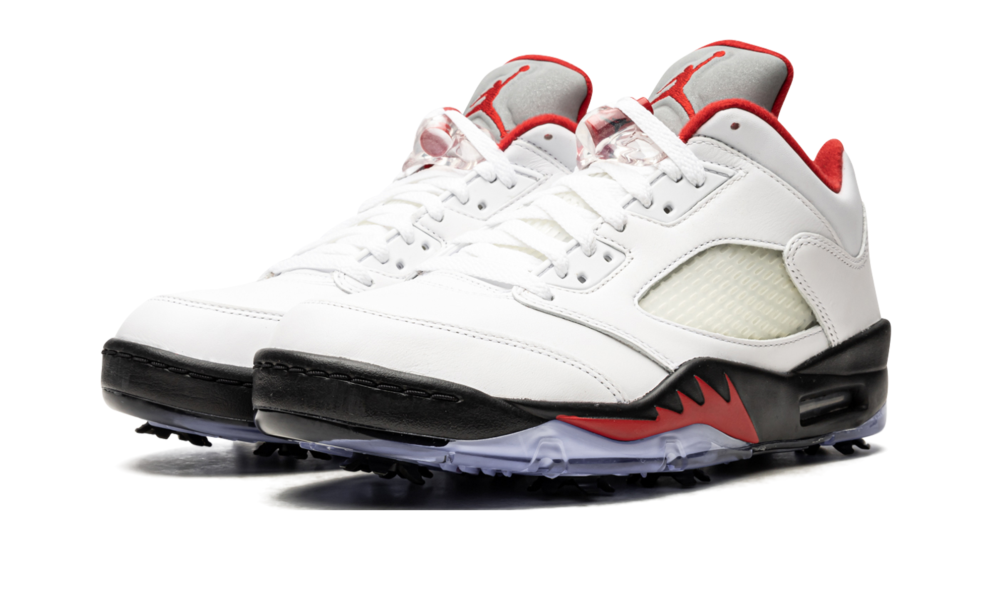 Air Jordan 5 Low Golf Fire Red - Silver Tongue CU4523 100