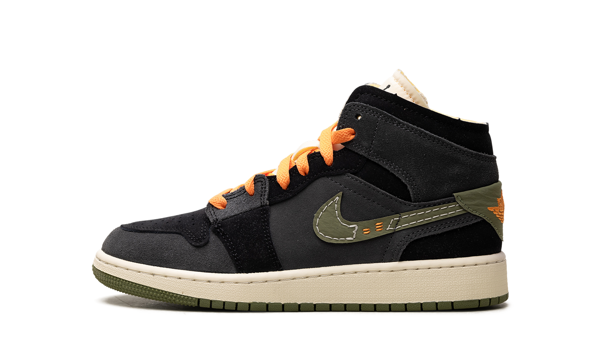 Air Jordan 1 Mid SE GS Craft Anthracite Light Olive FD5847 003