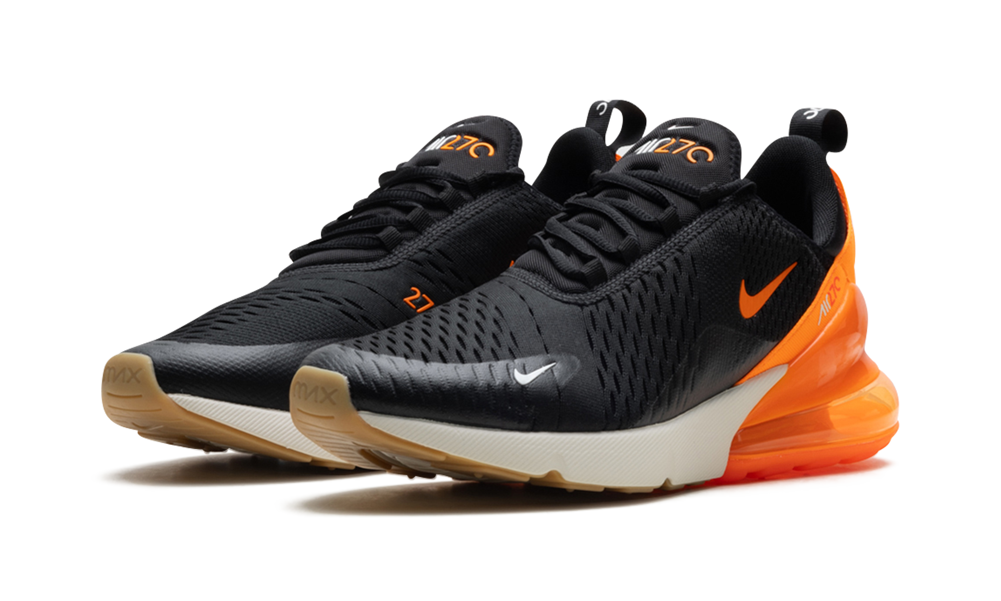 Nike Air Max 270 Black/Total Orange-Bright Crimson AH8050 030