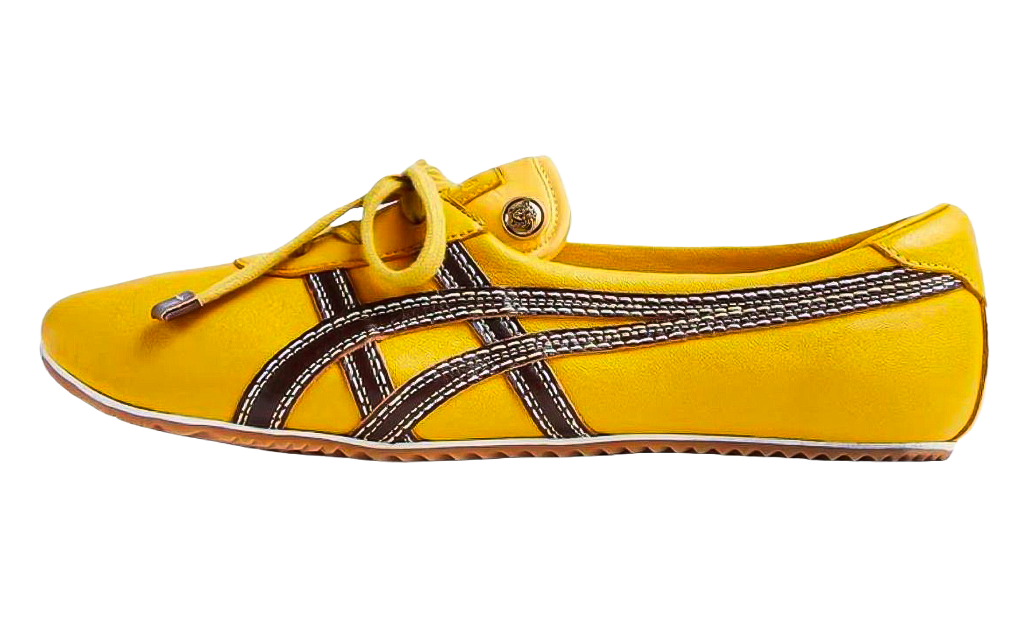Onitsuka Tiger Tai-Chi Sakura Nappa Versace Brown Yellow 1024594 1A17737 2YD5J