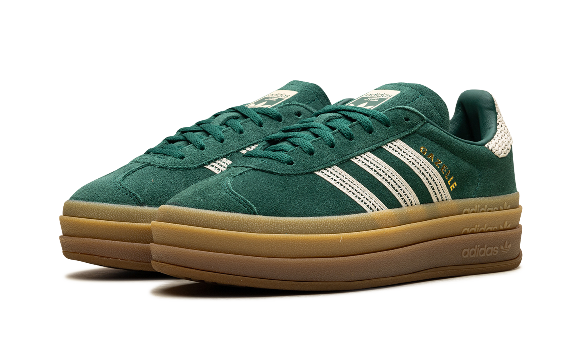 Adidas Gazelle Bold WMNS Collegiate Green White Gold JS3358