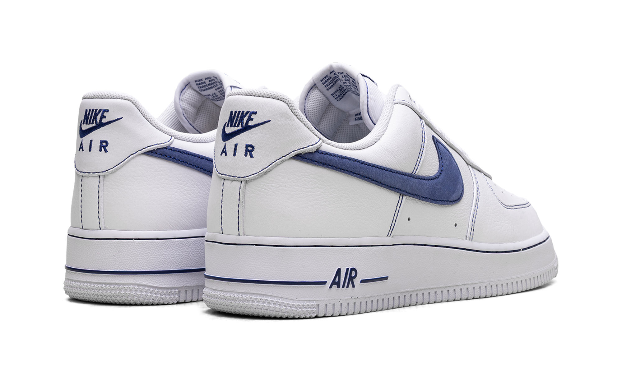 Nike Air Force 1 '07 LV8 White Deep Royal Contrast Stitch HQ2037 100