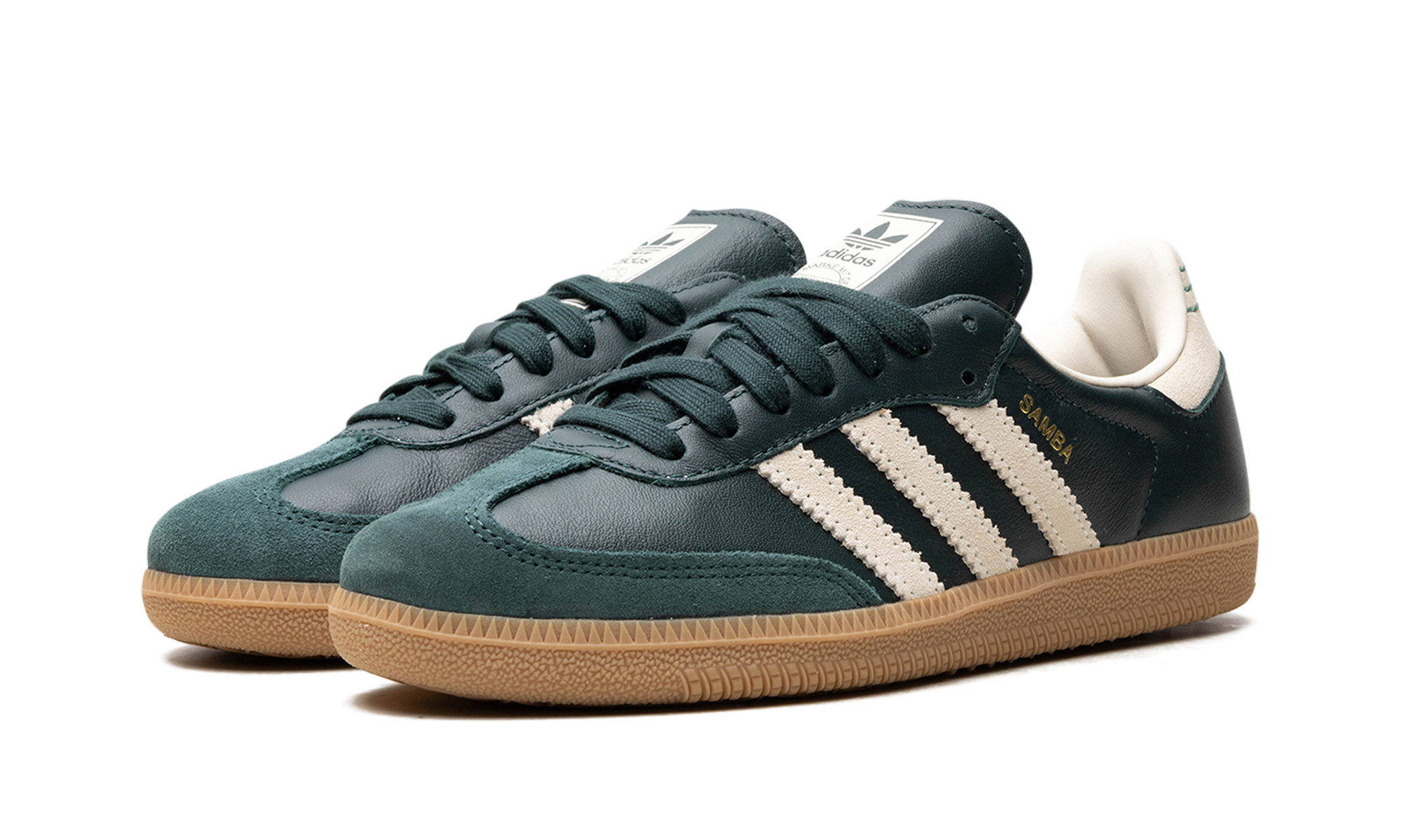 Adidas Samba OG Shadow Green Cream White Gold Metallic ID1483