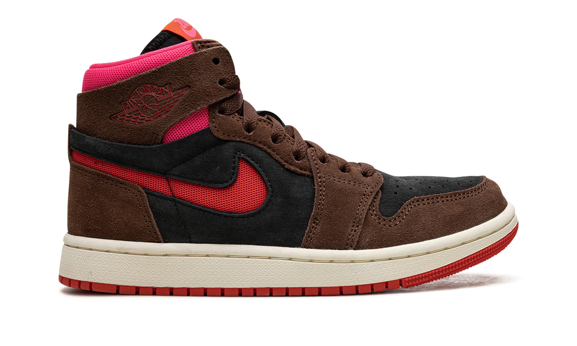 AIR JORDAN 1 ZOOM AIR CMFT WMNS Cacao Wow/Picante Red/Black/Hyper Pink