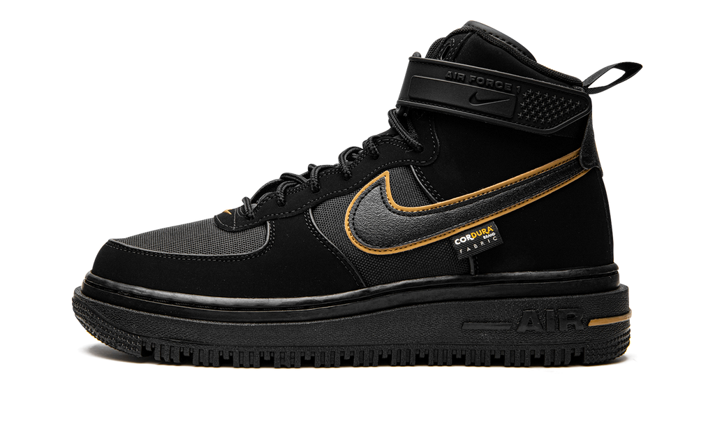 Nike Air Force 1 Boot Cordura Black Gold DO6702 001
