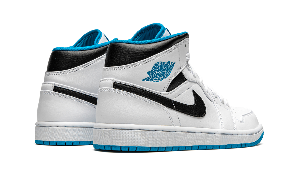 Air Jordan 1 Mid White / Laser Blue 554724 141