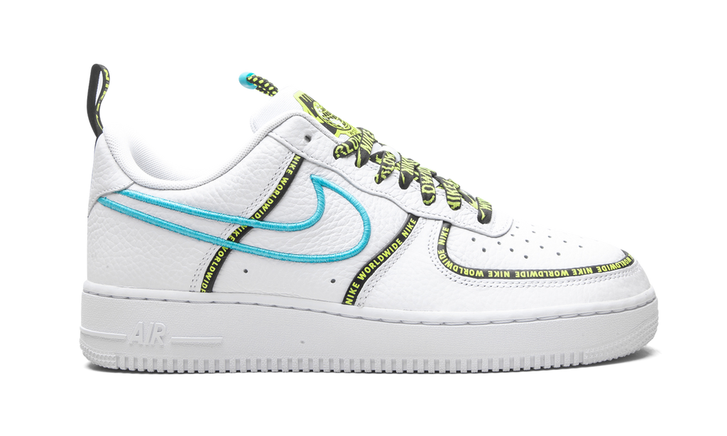 Nike Air Force 1 Low Worldwide White Blue Fury Volt