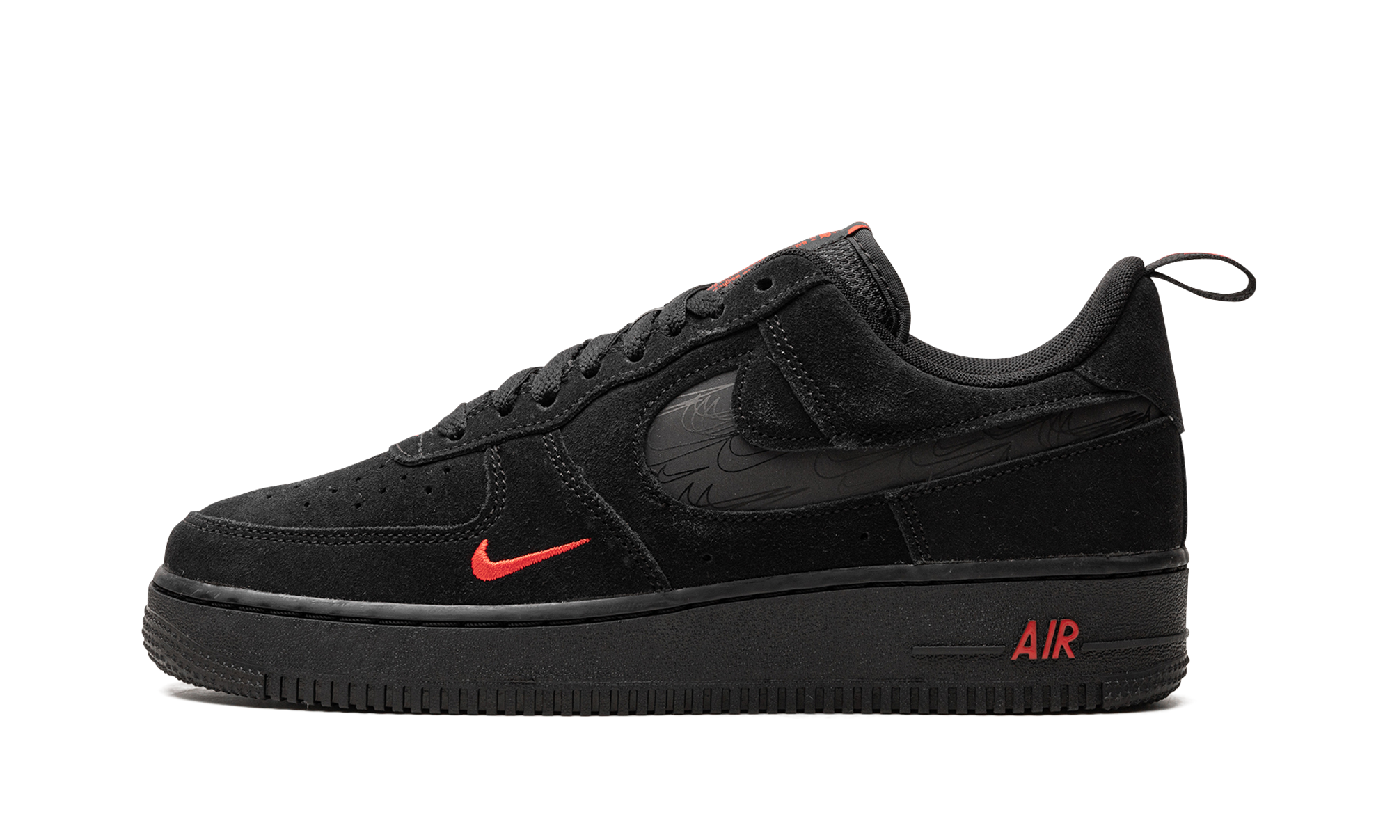 Nike Air Force 1 Low Multi Swoosh Black Crimson DZ4514 001