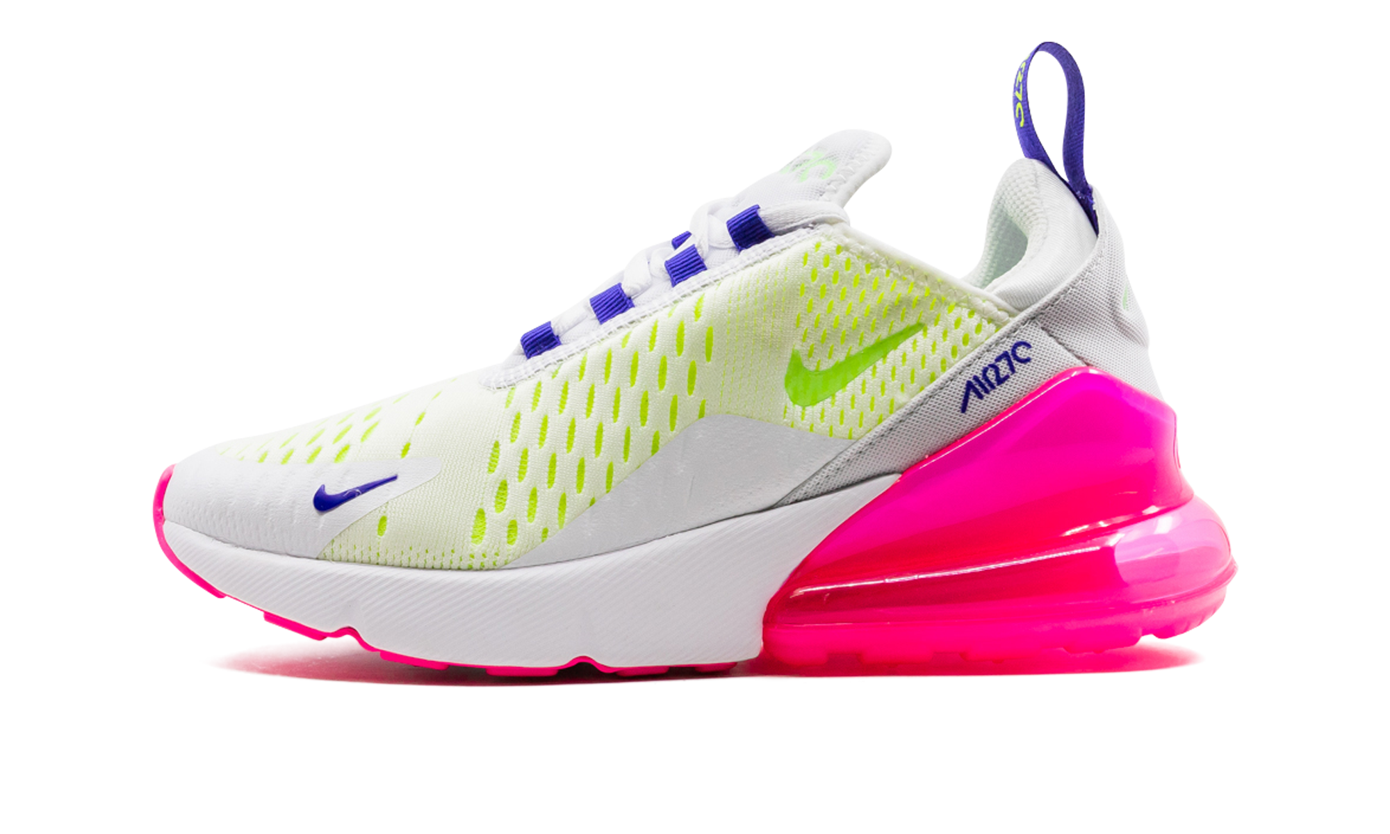 Nike AIR MAX 270 MNS WMNS White / Pink Blast / Volt DH0252 100