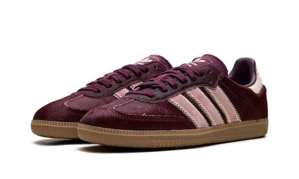 Adidas Samba OG WMNS Maroon Sand Strata Pony JP5330