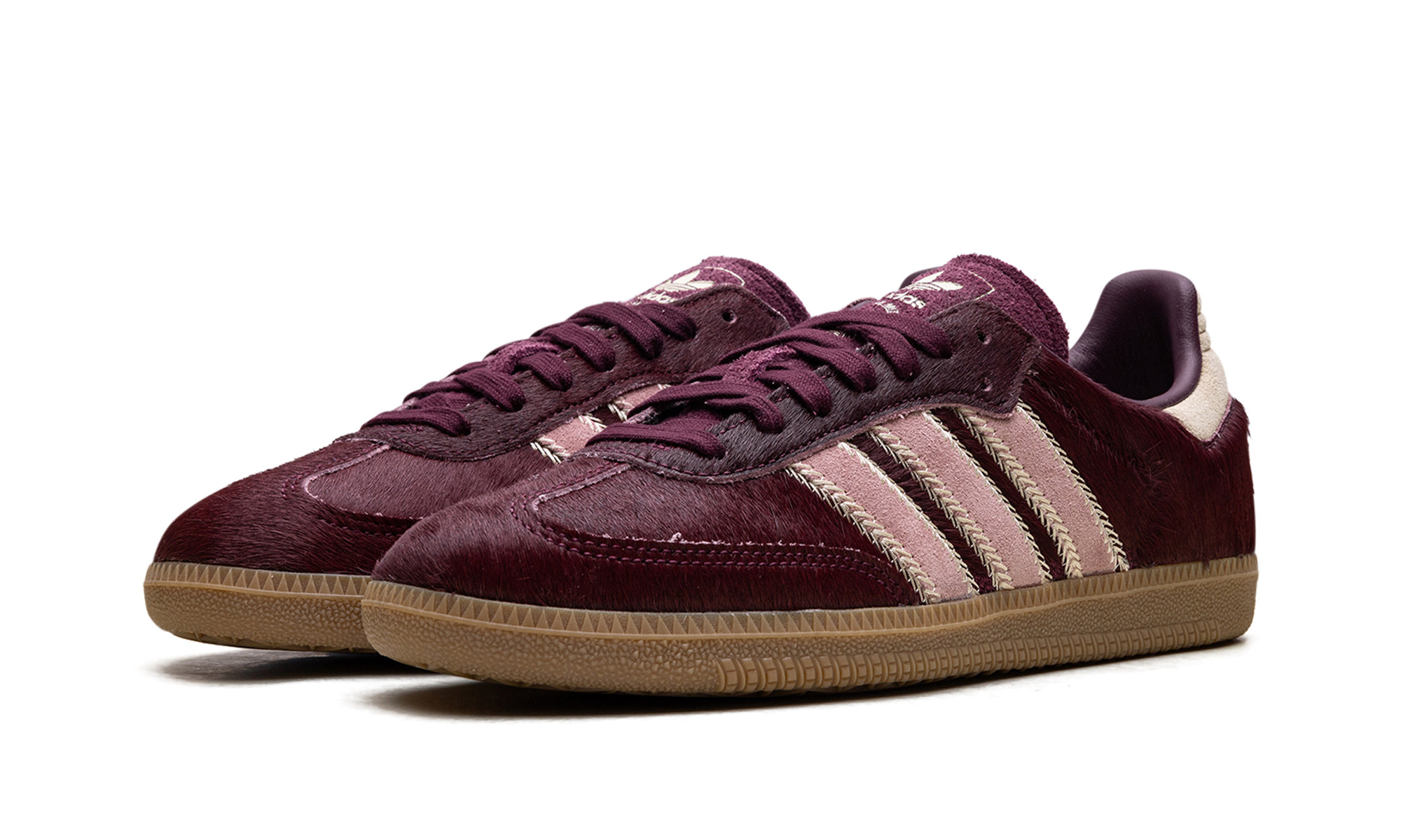 Adidas Samba OG WMNS Maroon Sand Strata Pony JP5330