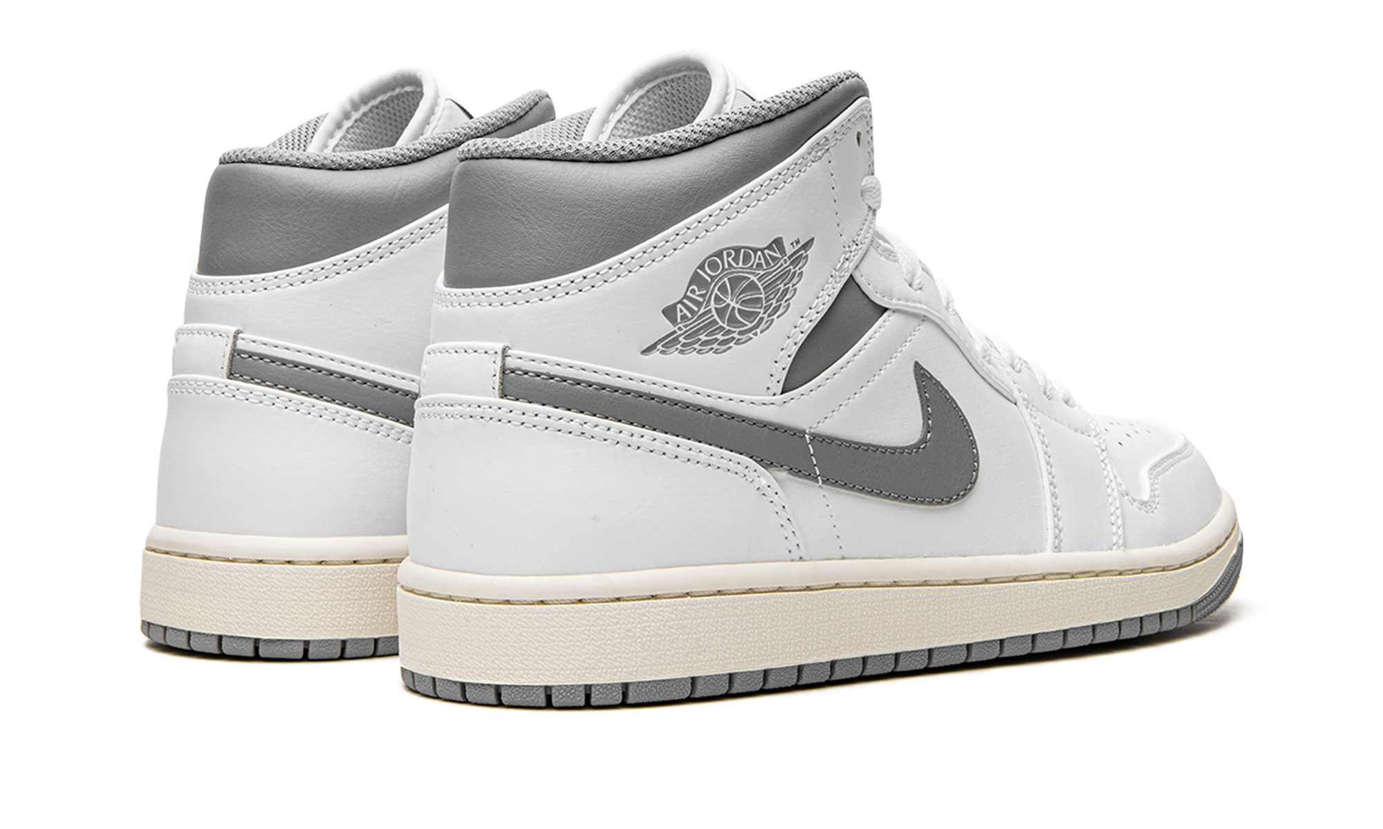Air Jordan 1 Mid White / Stealth Grey 554724 135