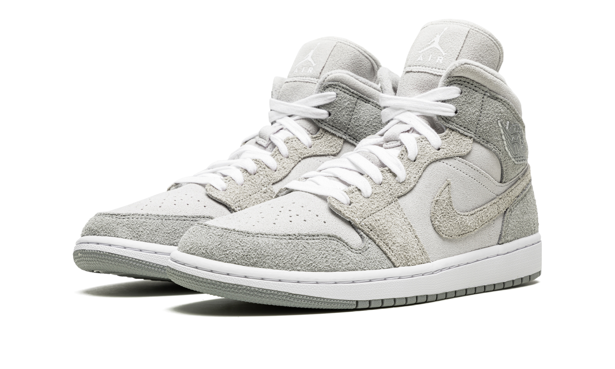 AIR JORDAN 1 MID SE WMNS Grey Fleece DO7139 002