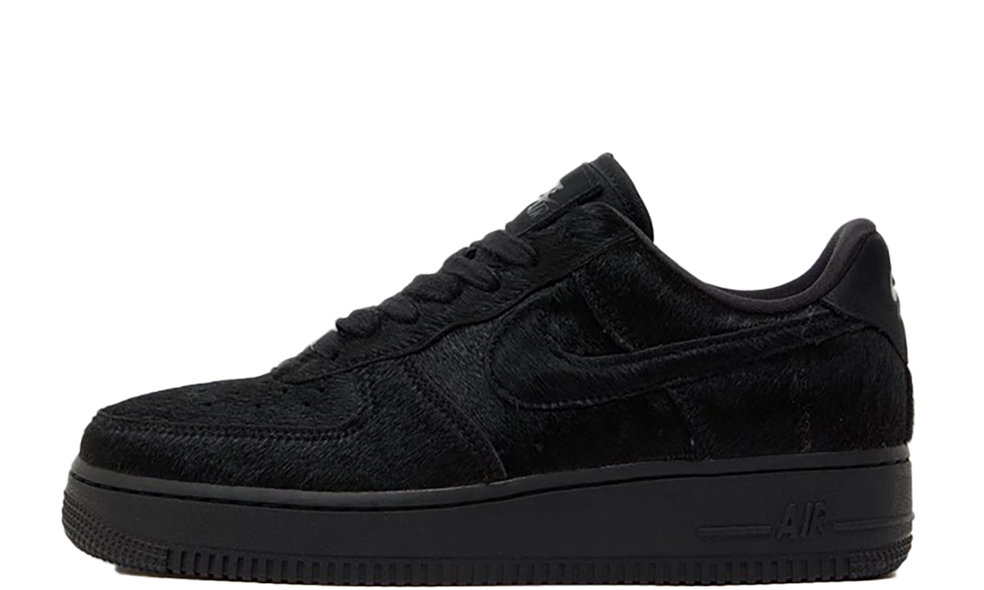 Nike AIR FORCE 1 '07 WMNS Triple Black Pony Hair II7398 001