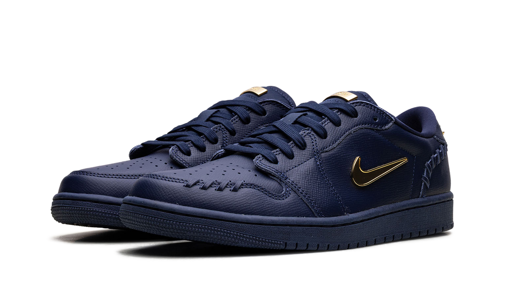 Jordan 1 Low WMNS Method of Make Midnight Navy Metallic Gold FN5032 400
