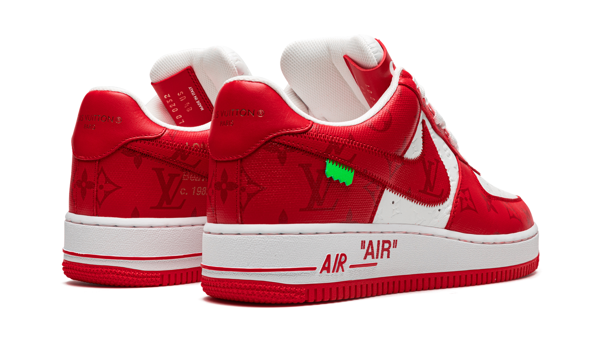 Nike Louis Vuitton Air Force 1 Low Virgil Abloh - White/Red 1A9VA9