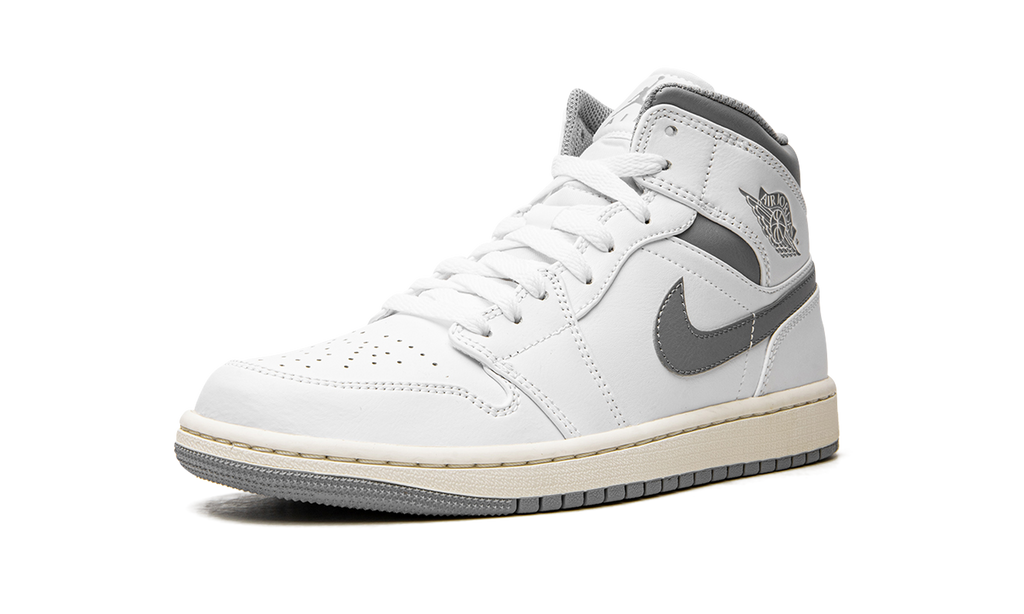 Air Jordan 1 Mid White / Stealth Grey 554724 135
