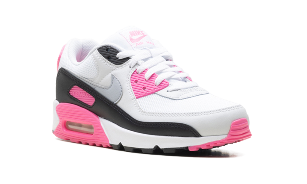 Nike Air Max 90 WMNS White Pink Glow Wolf Grey IM4613 100