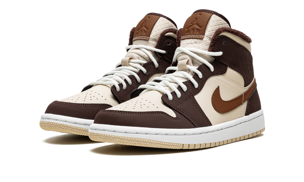 AIR JORDAN 1 MID SE WMNS Brown Basalt Fleece DO6699 200