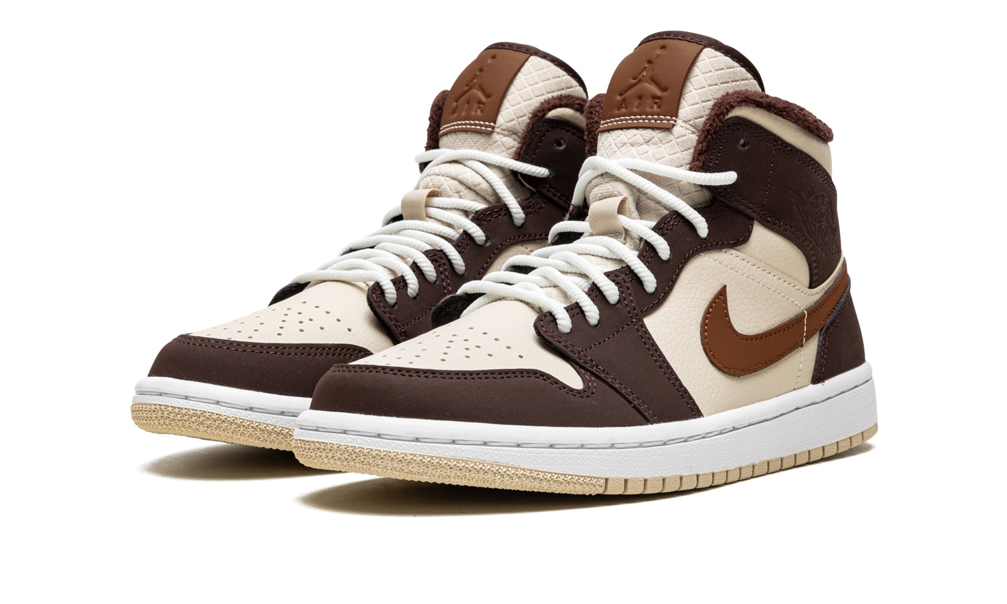 AIR JORDAN 1 MID SE WMNS Brown Basalt Fleece DO6699 200