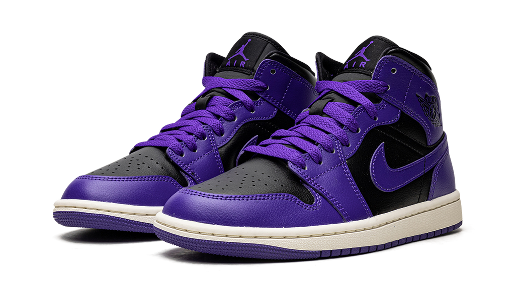 JORDAN 1 MID WMNS Black/Purple BQ6472 051