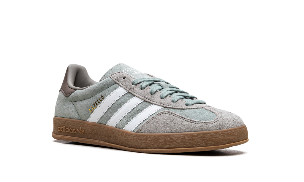 Adidas Gazelle Indoor Silver Pebble Silver Green JI3526