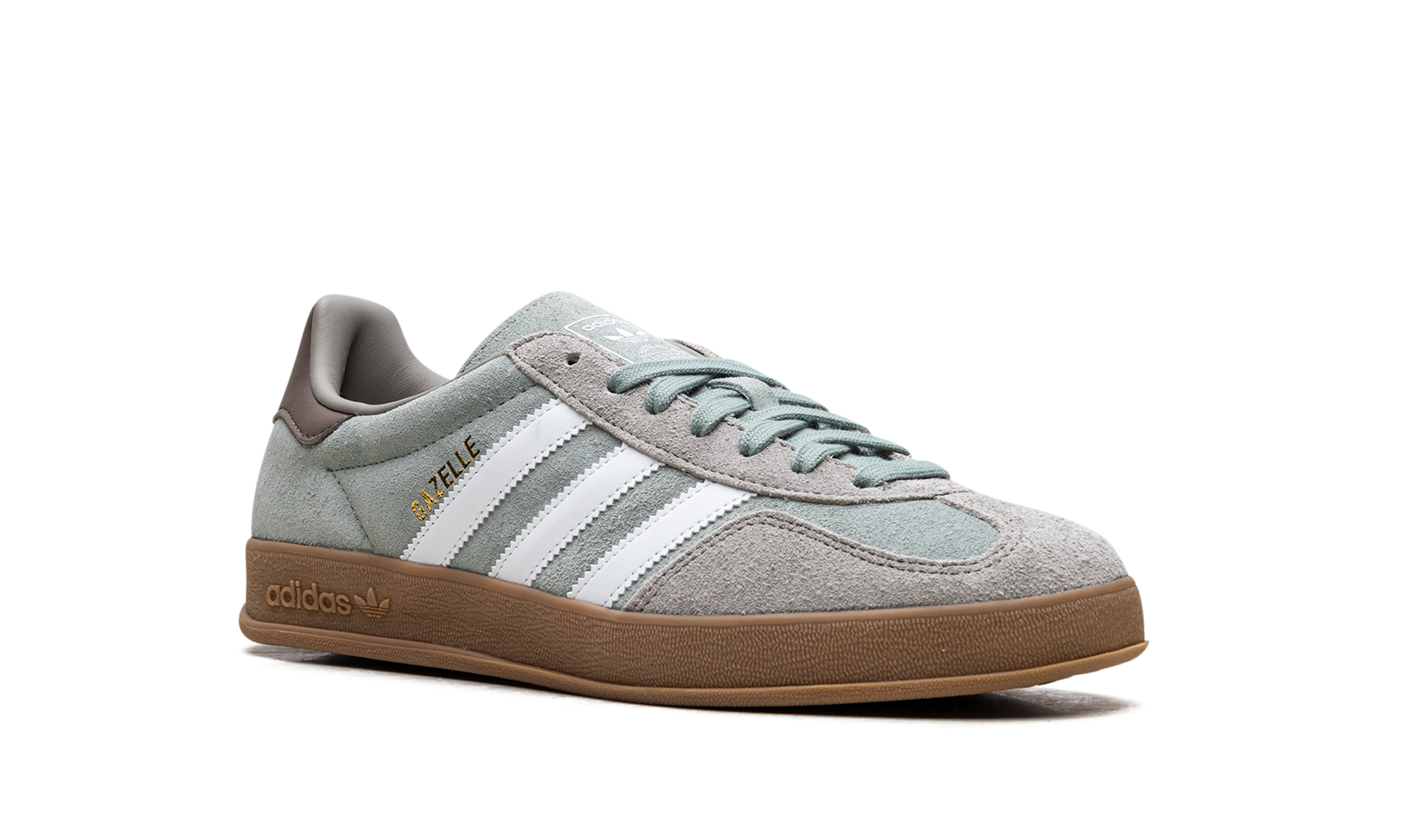 Adidas Gazelle Indoor Silver Pebble Silver Green JI3526