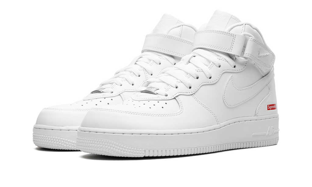 Nike Air Force 1 Mid Supreme - Mini Box Logo White FZ8784 100