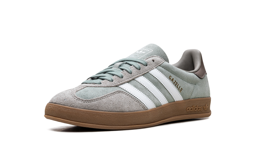 Adidas Gazelle Indoor Silver Pebble Silver Green JI3526