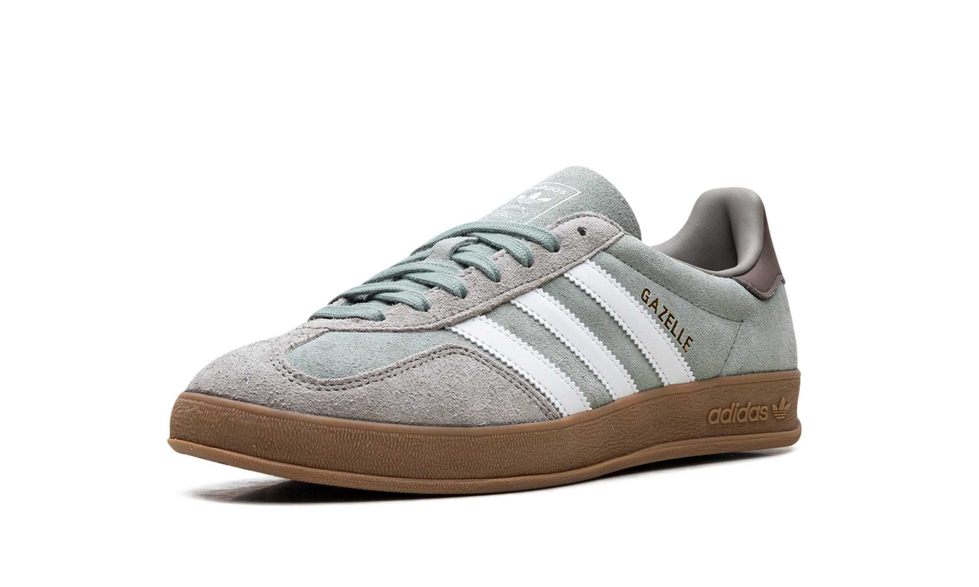 Adidas Gazelle Indoor Silver Pebble Silver Green JI3526