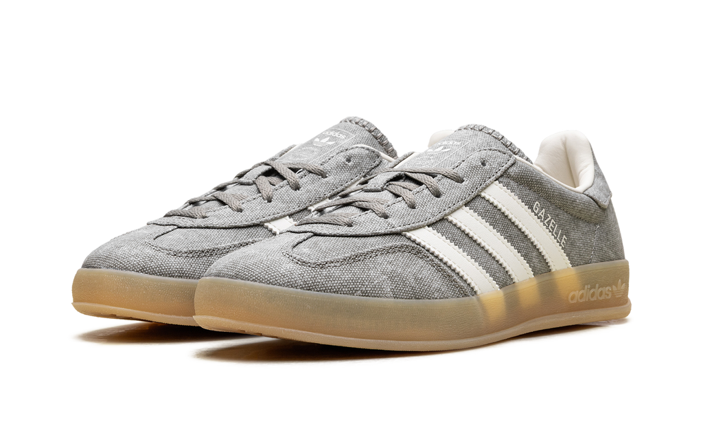 Adidas Gazelle Indoor WMNS Silver Pebble Off White Canvas IH7033