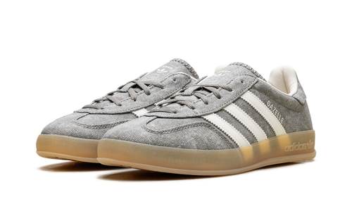 Adidas Gazelle Indoor WMNS Silver Pebble Off White Canvas IH7033