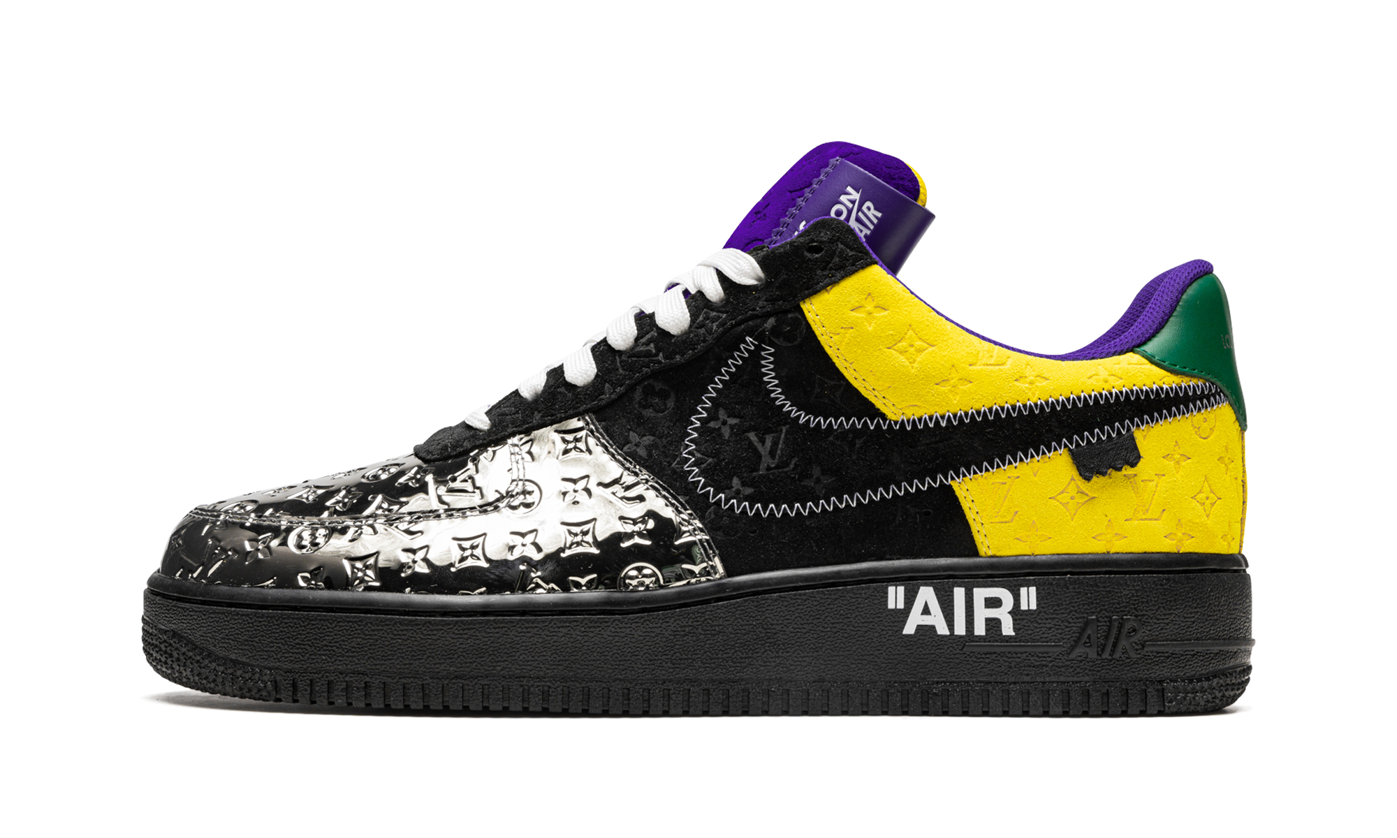 Nike Louis Vuitton Air Force 1 Low Virgil Abloh - Purple Dusk/Metallic Silver 1A9VCC