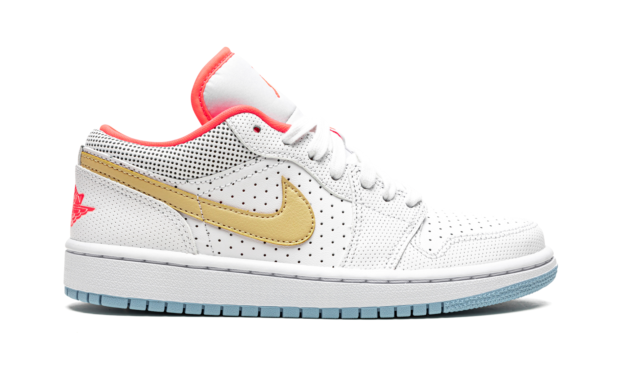 AIR JORDAN 1 LO SE WMNS White / Sesame / Flash Crimson DC9509 100