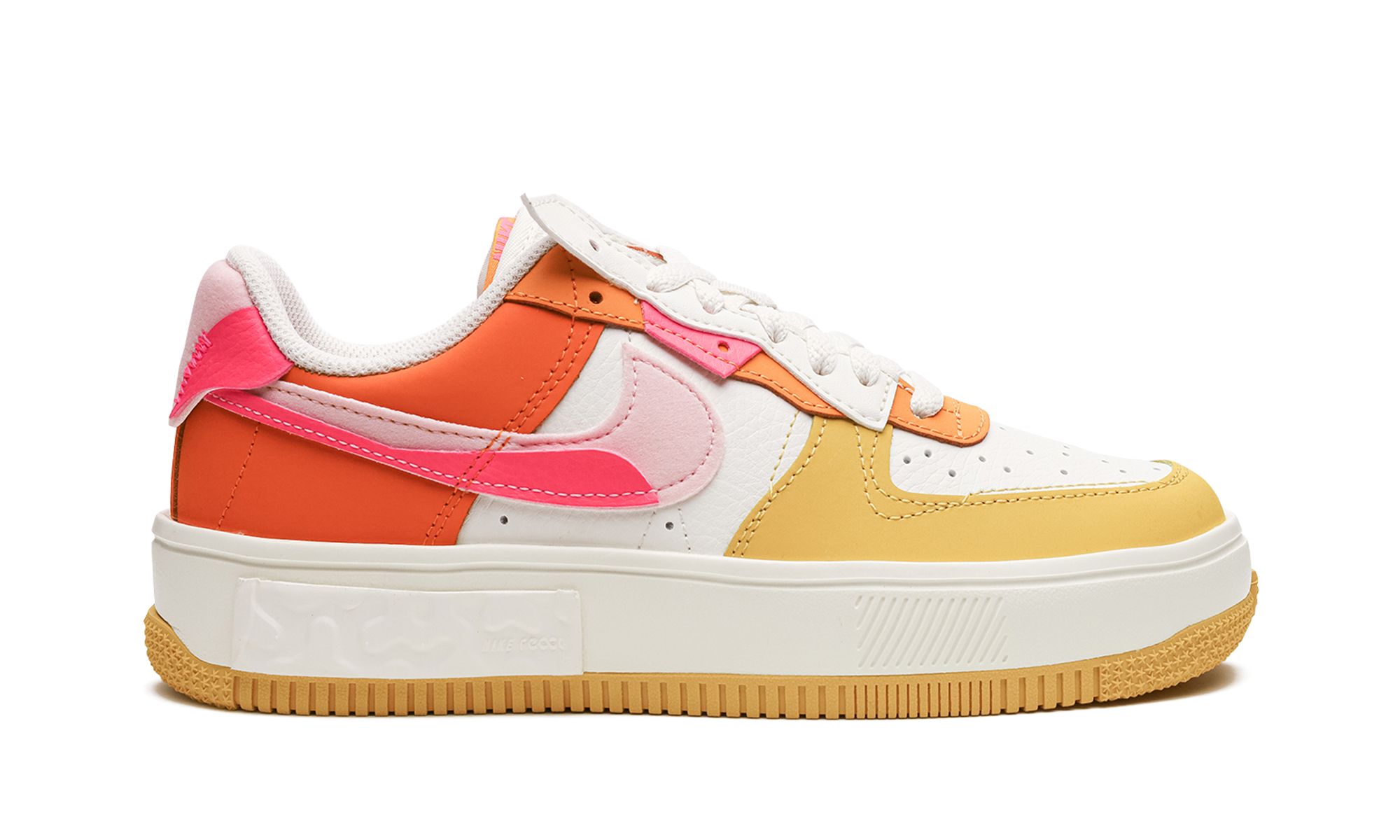 Nike AIR FORCE 1 FONTANKA MNS WMNS Summit White/Solar Flare/Medium Soft Pink/Hyper Pink DX2675 100