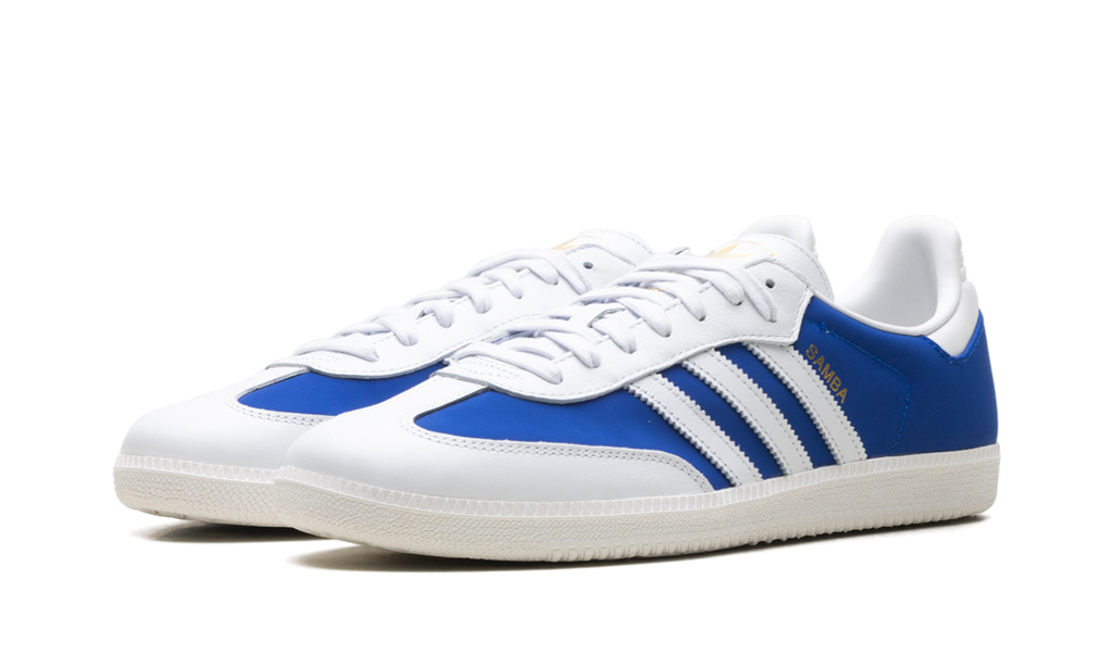 Adidas Samba OG Crystal White Royal Blue JI3203