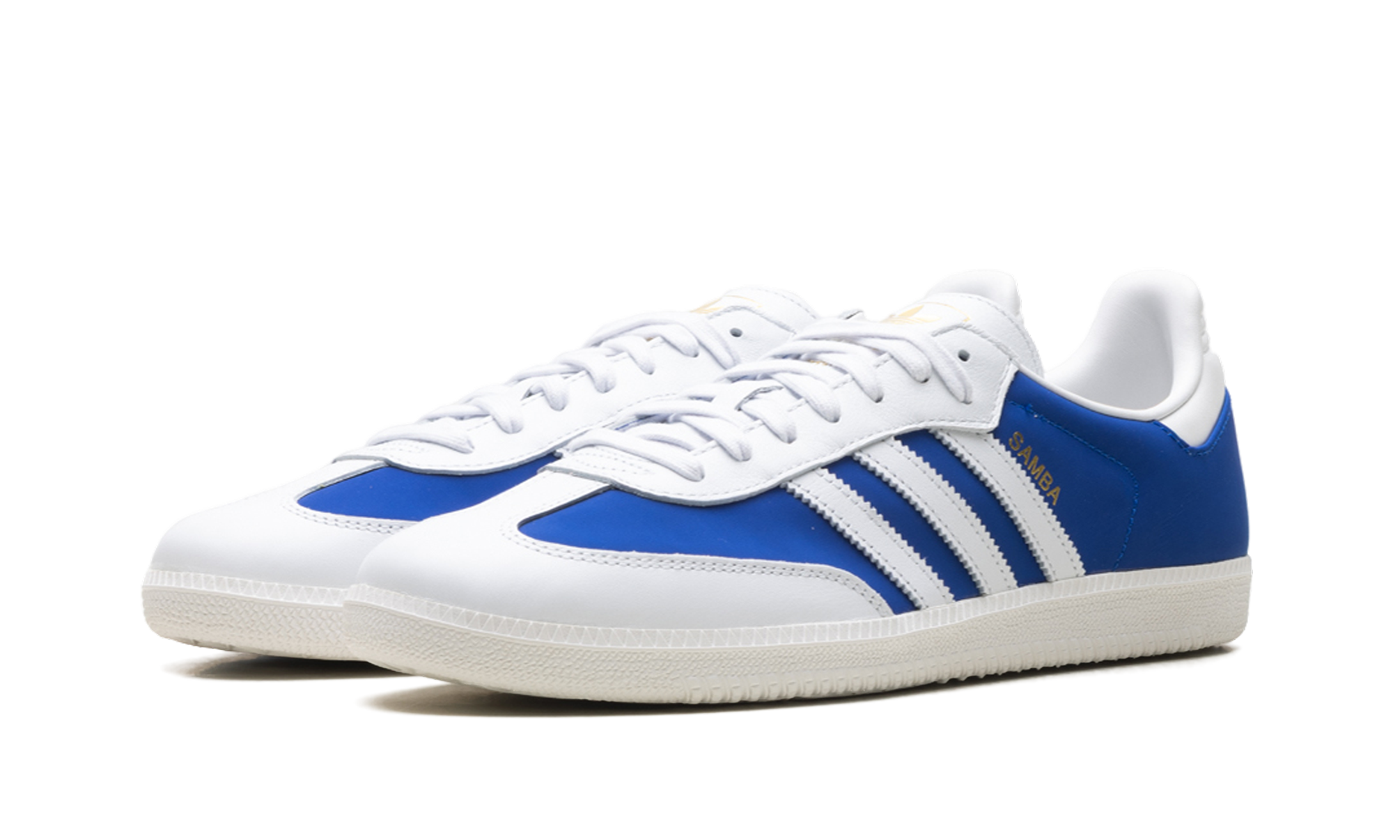 Adidas Samba OG Crystal White Royal Blue JI3203