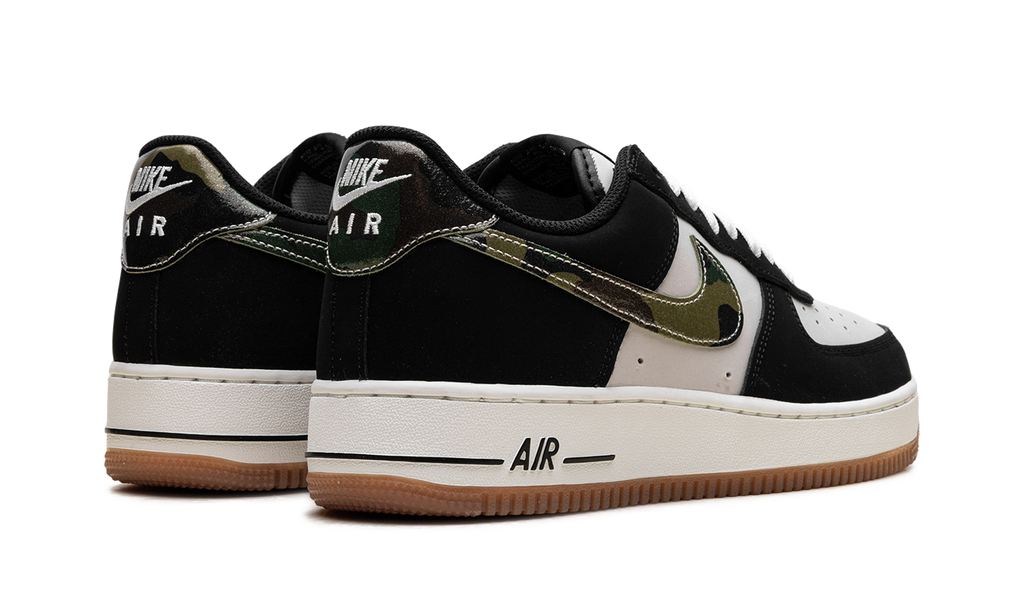 Nike Air Force 1 Low '07 LV8 Black Patent Camo Swoosh HQ1967 100
