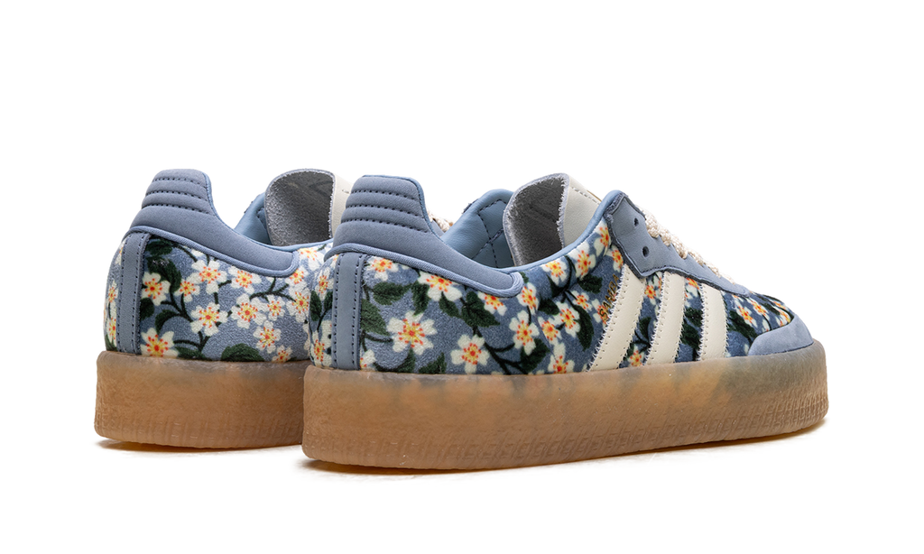 Adidas Sambae WMNS Liberty London Floral Embroidery Blue Cream White JQ6046