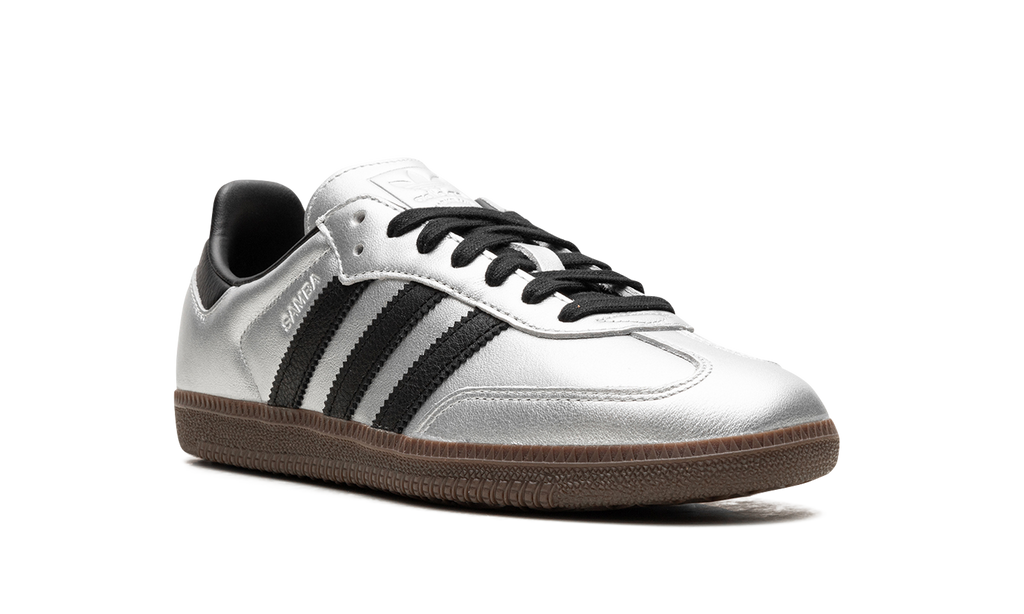 Adidas Samba OG WMNS Silver Metallic Black Gum JI4218
