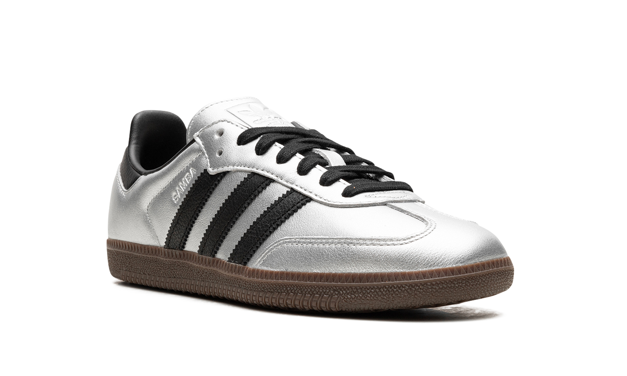 Adidas Samba OG WMNS Silver Metallic Black Gum JI4218