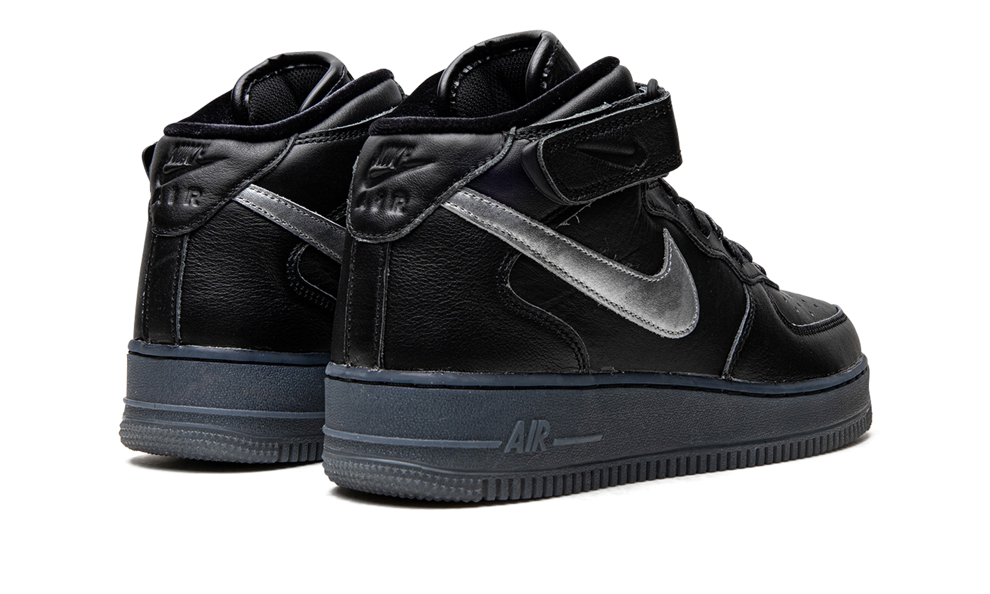 Nike Air Force 1 Mid Black / Metallic Silver DX3061 001