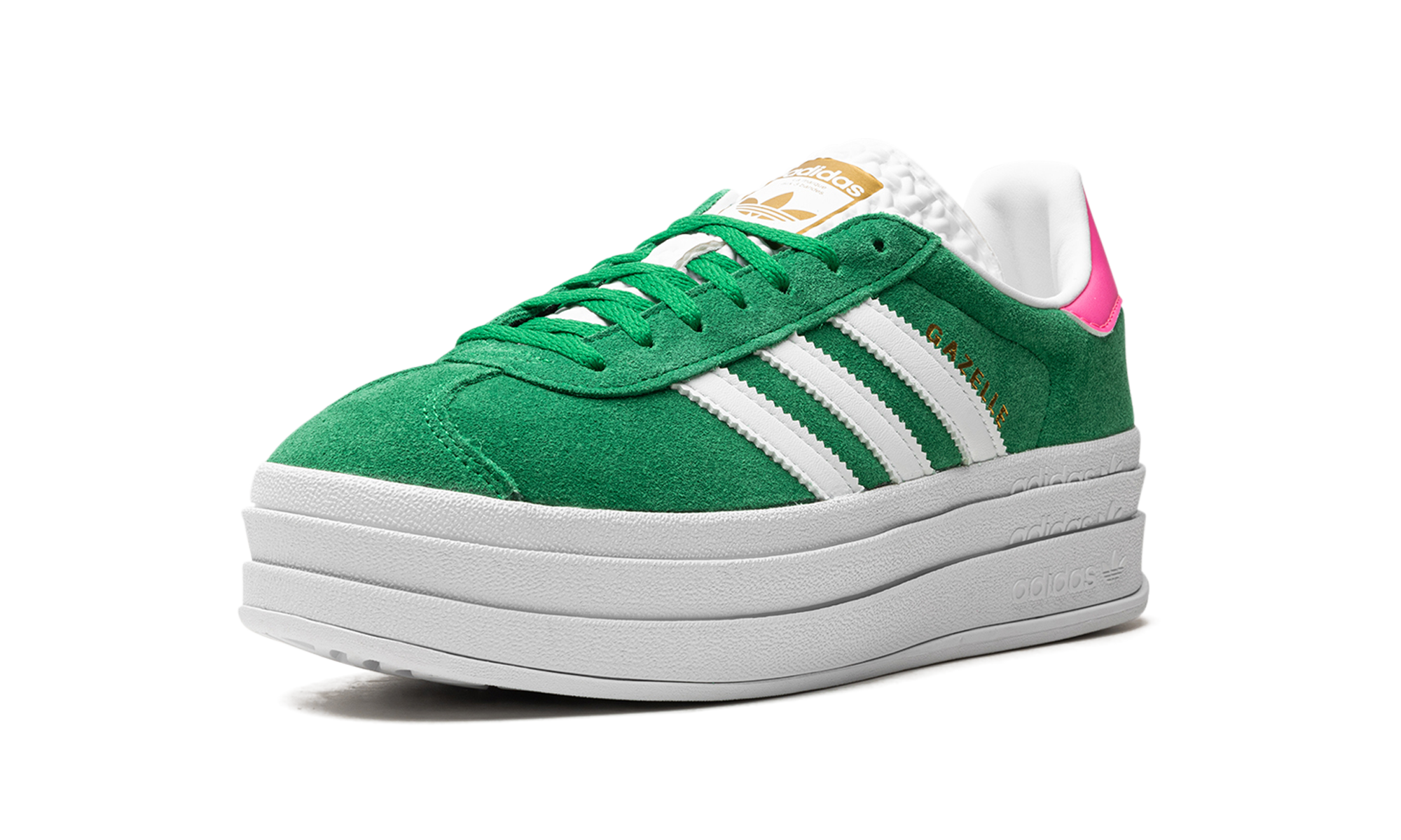 Adidas Gazelle Bold WMNS Green Lucid Pink IG3136