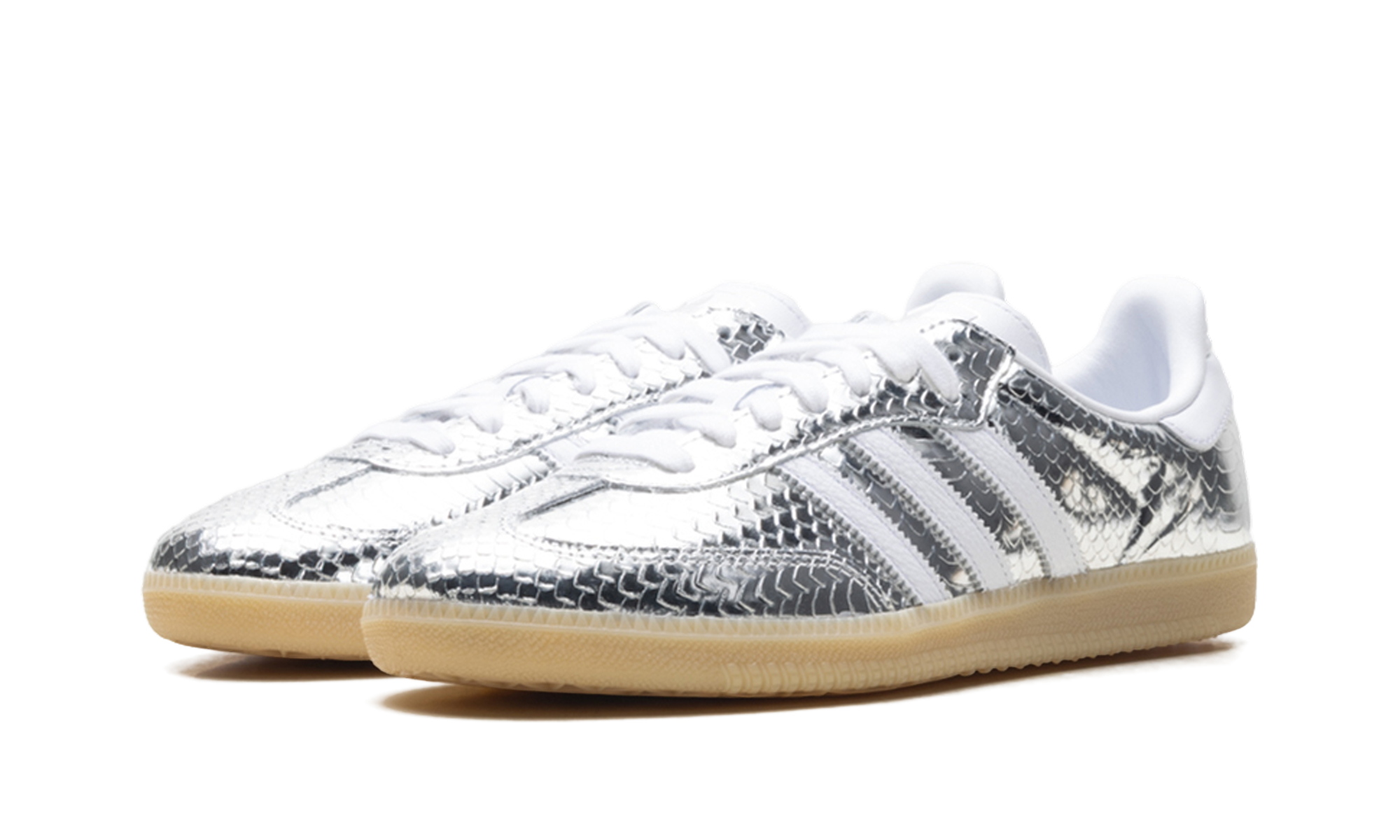 Adidas Adidas Samba OG WMNS Patent Snakeskin Silver Metallic IH9016