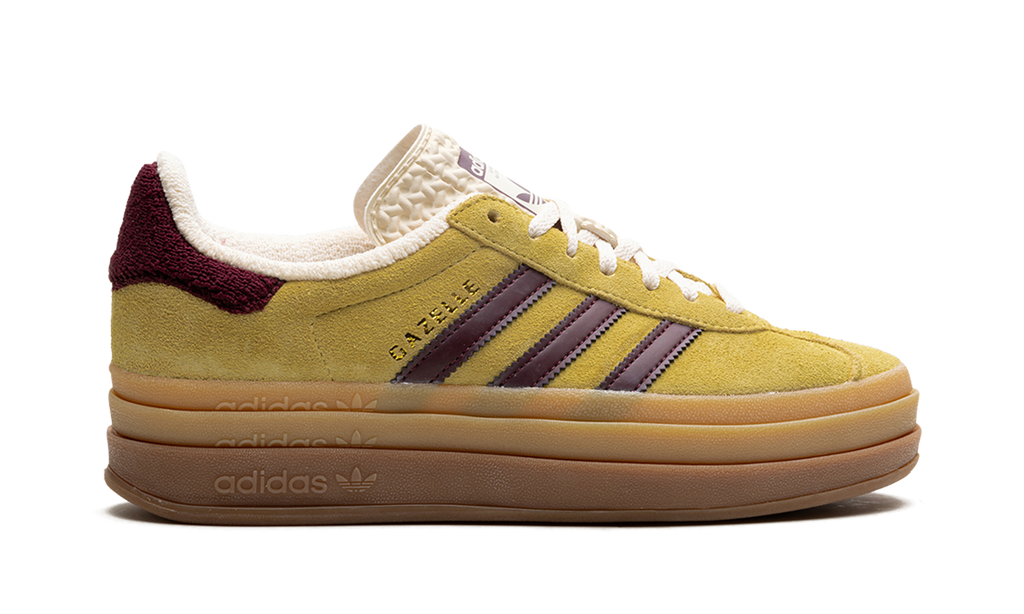 Adidas Gazelle Bold Platform WMNS Yellow Burgundy IF5937