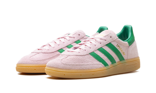 Adidas Handball Spezial WMNS Clear Pink Green Gold JR7347