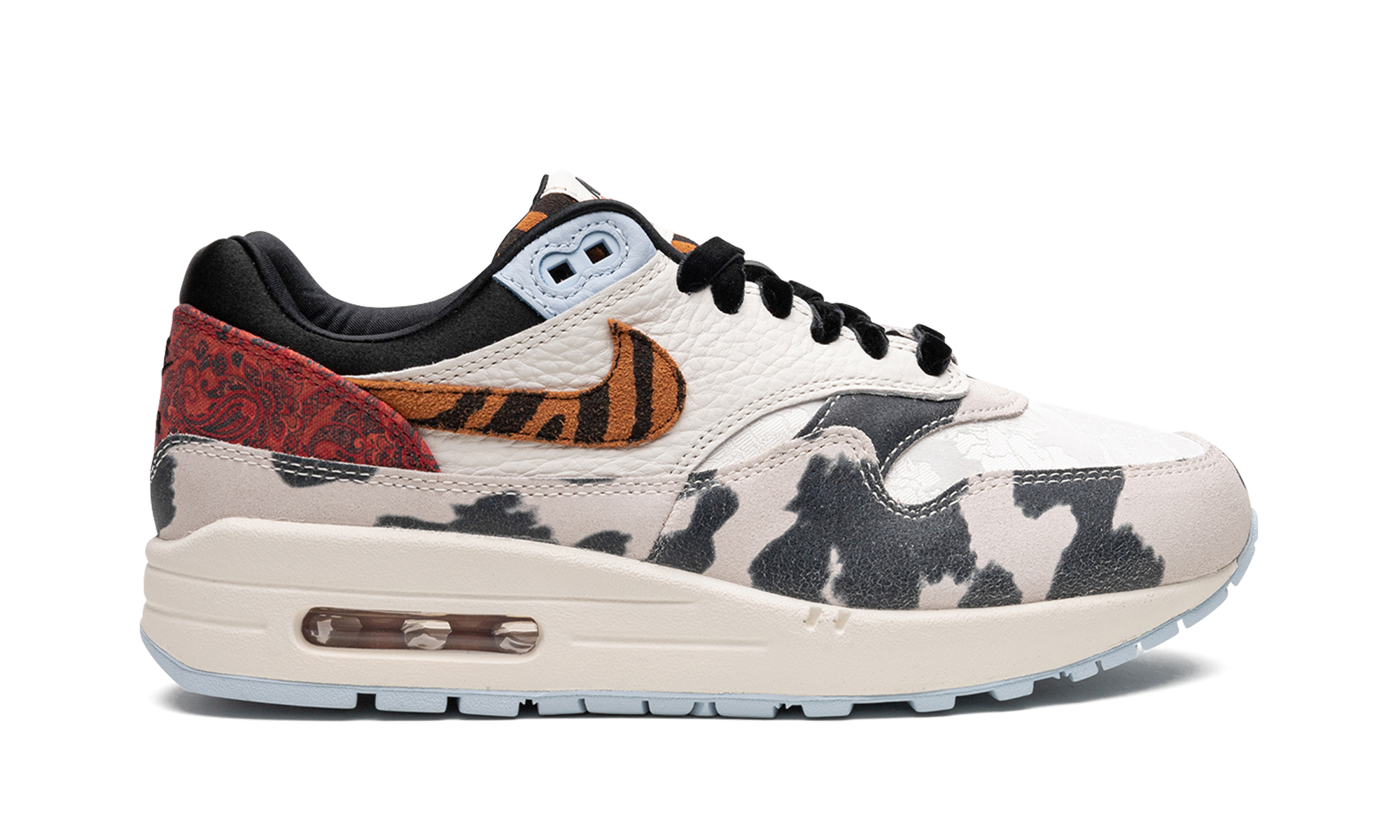 Nike AIR MAX 1 '87 MNS WMNS Tiger Swoosh Cow Print FD0827 133