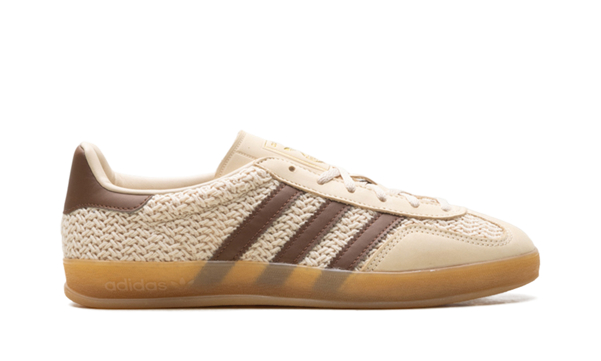 Adidas Gazelle Indoor Cream/Brown Knit JS1418