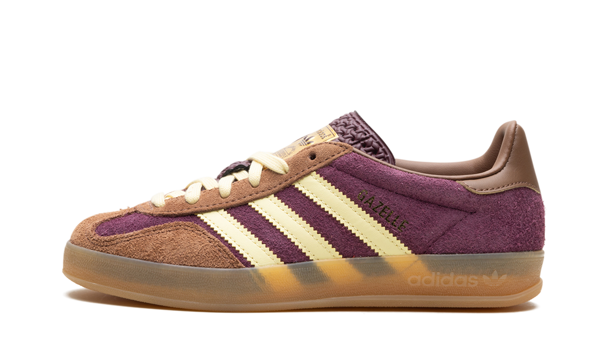 Adidas Gazelle Indoor Maroon Almost Yellow JI0324